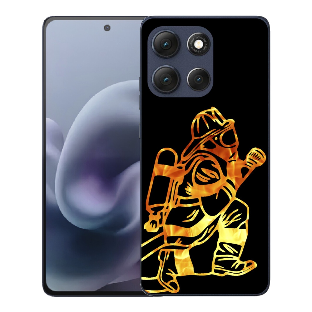 Gélový obal mmCase pre Motorola Moto G86 5G – hasič 1
