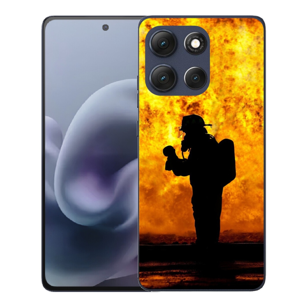 Gélový obal mmCase pre Motorola Moto G86 5G – hasič