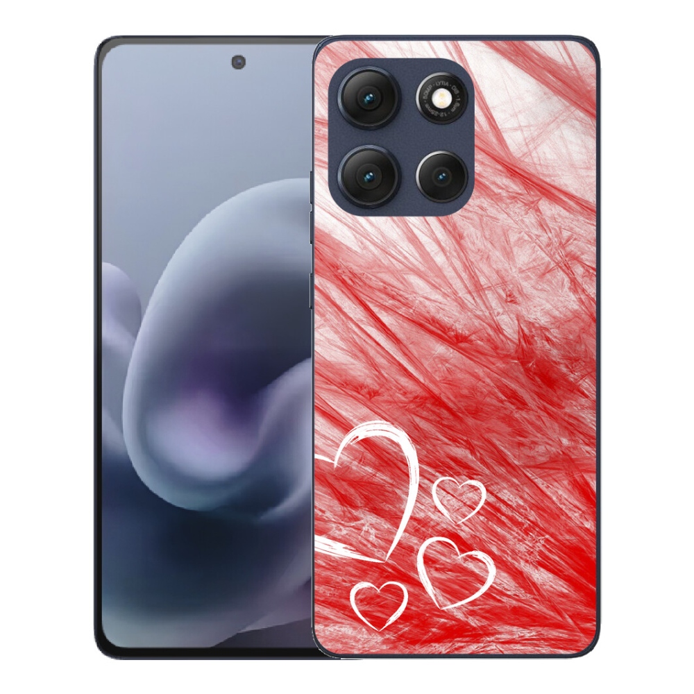 Gélový obal mmCase pre Motorola Moto G86 5G – srdce