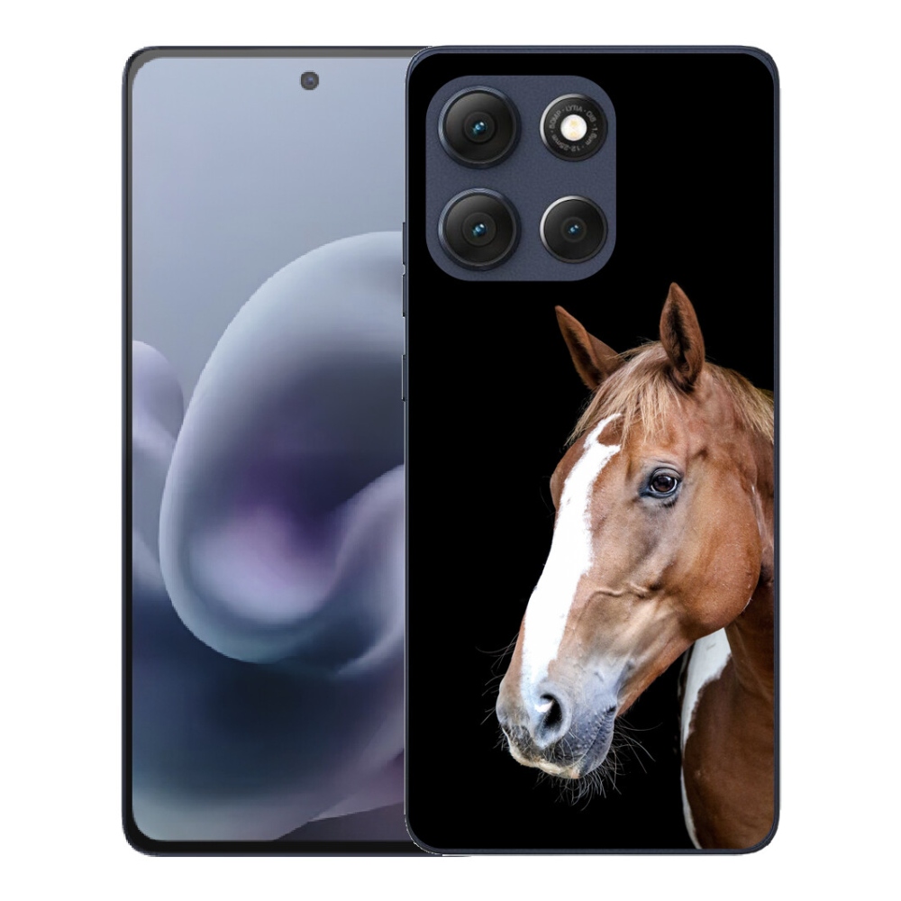 Gélový obal mmCase pre Motorola Moto G86 5G – hnedý kôň 3