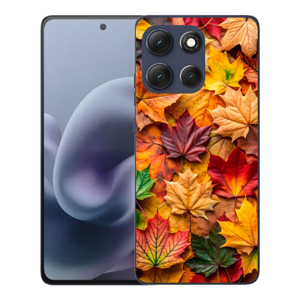 Gélový obal mmCase pre Motorola Moto G86 5G – javorové listy 2