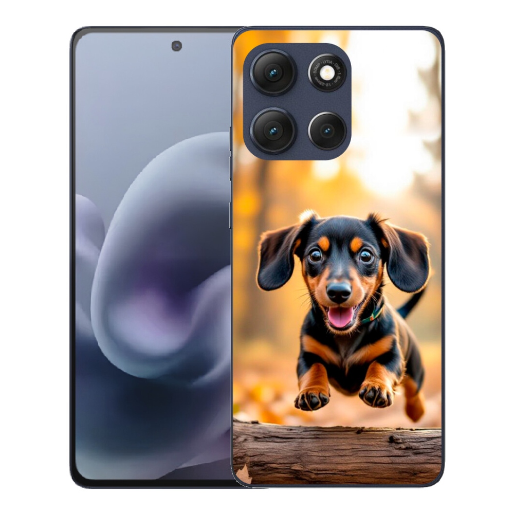 Gélový obal mmCase pre Motorola Moto G86 5G – jazvečík 2