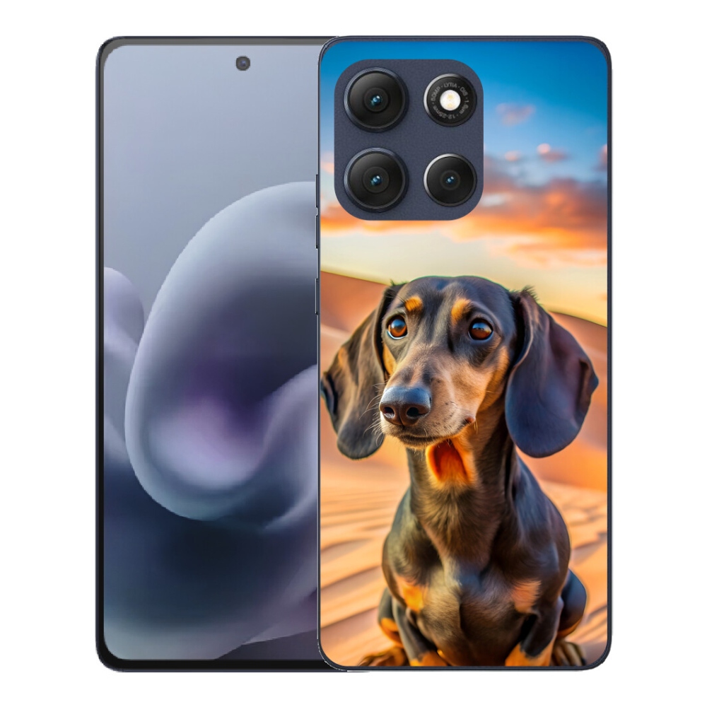 Gélový obal mmCase pre Motorola Moto G86 5G – jazvečík 3 