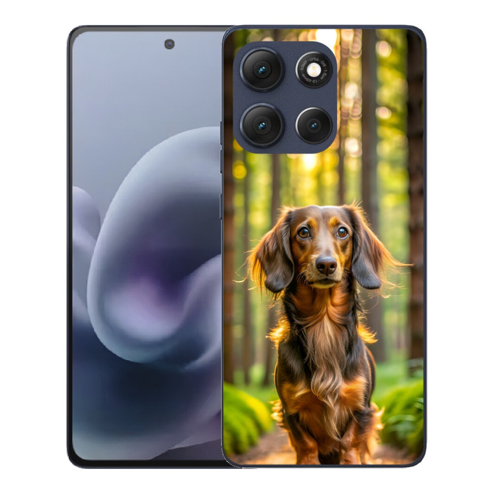 Gélový obal mmCase pre Motorola Moto G86 5G – jazvečík 4