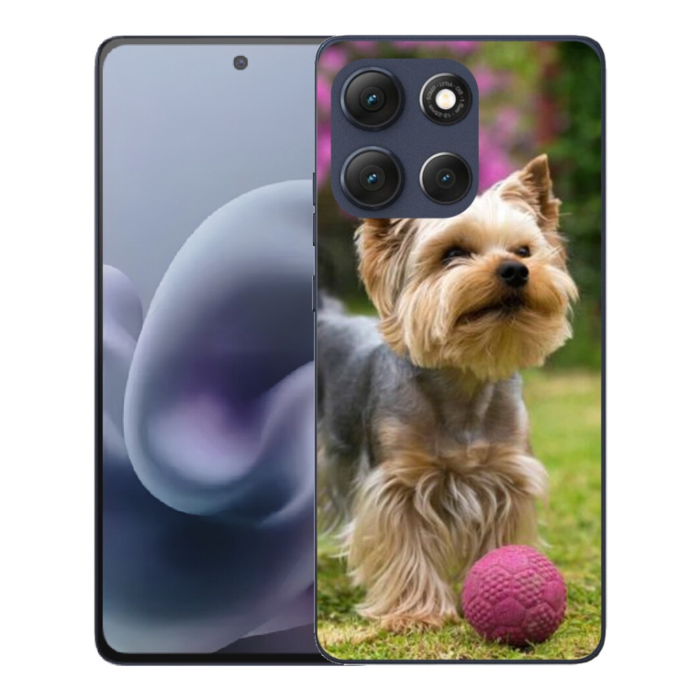 Gélový obal mmCase pre Motorola Moto G86 5G – jorkšír 4