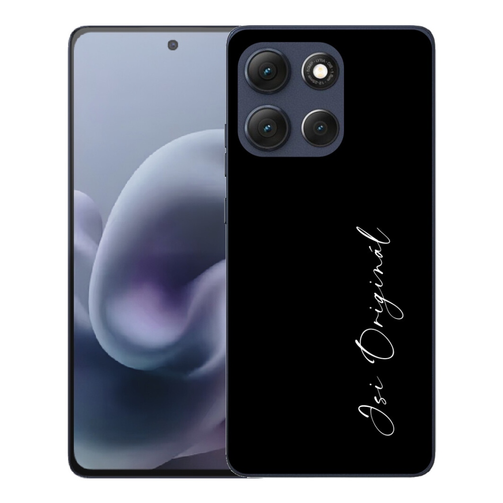 Gélové puzdro mmCase pre Motorola Moto G86 5G – originál s čiernym pozadím