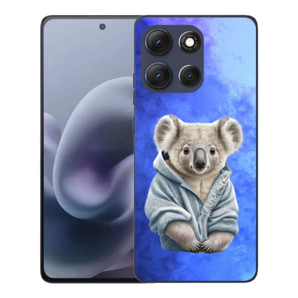 Gélový obal mmCase na Motorola Moto G86 5G – koala v svetri