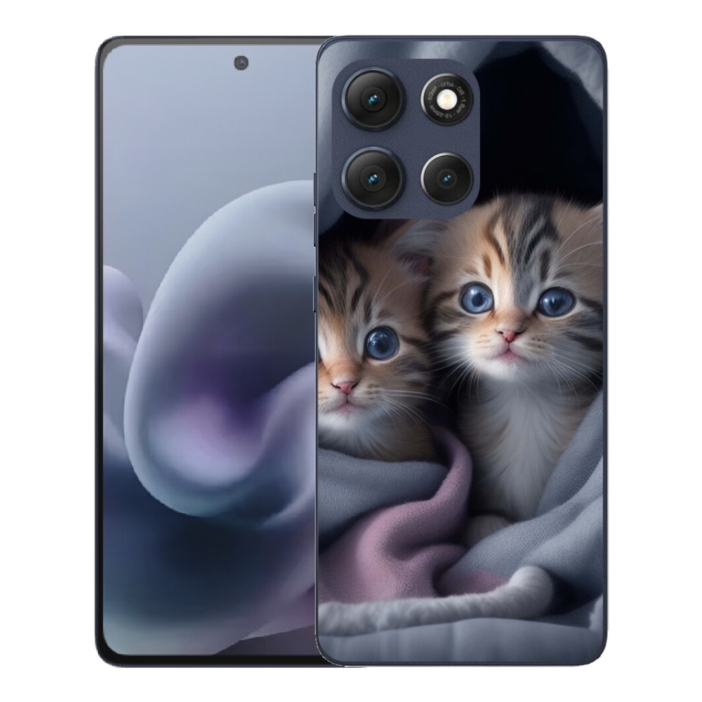 Gélový obal mmCase pre Motorola Moto G86 5G – mačacie duo 2