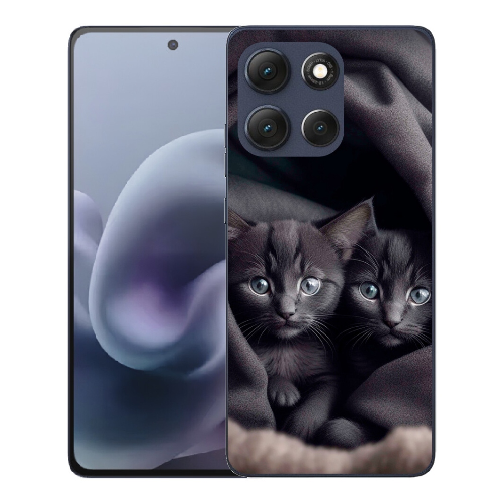 Gélový obal mmCase pre Motorola Moto G86 5G – mačacie duo