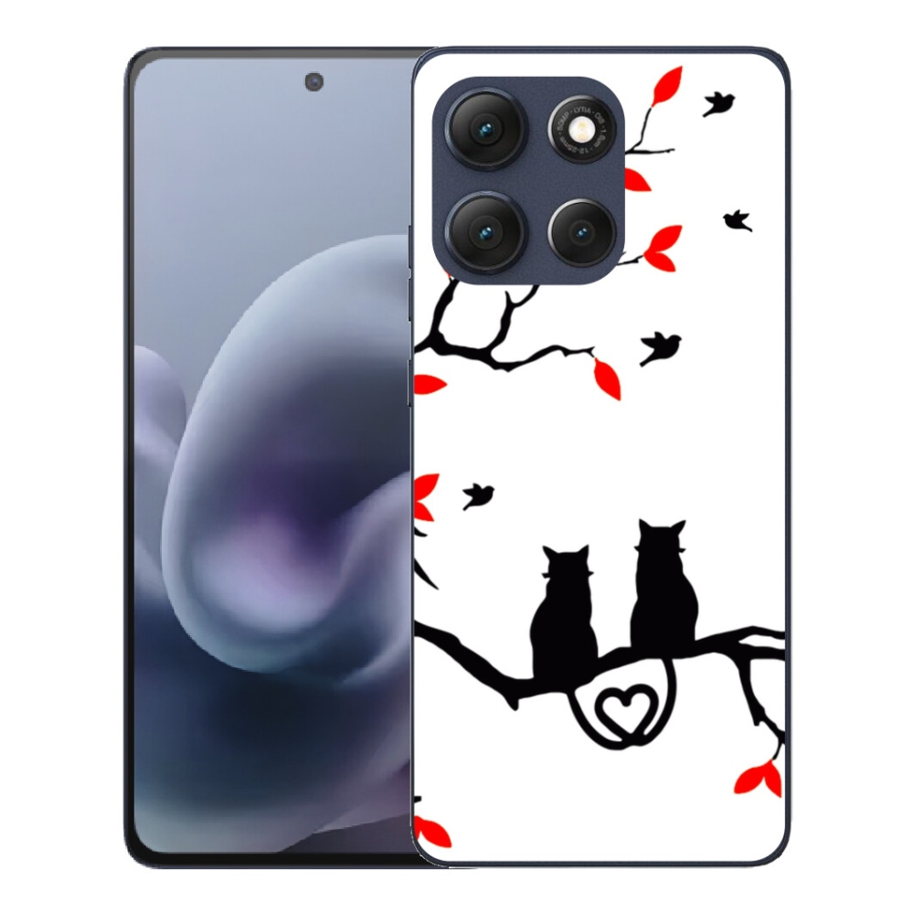 Gélový obal mmCase pre Motorola Moto G86 5G – mačacie láska