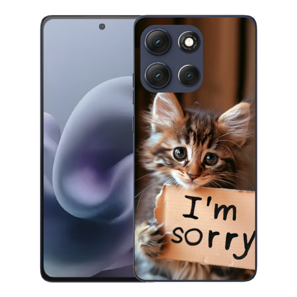 Gélový obal mmCase pre Motorola Moto G86 5G – mačací motív
