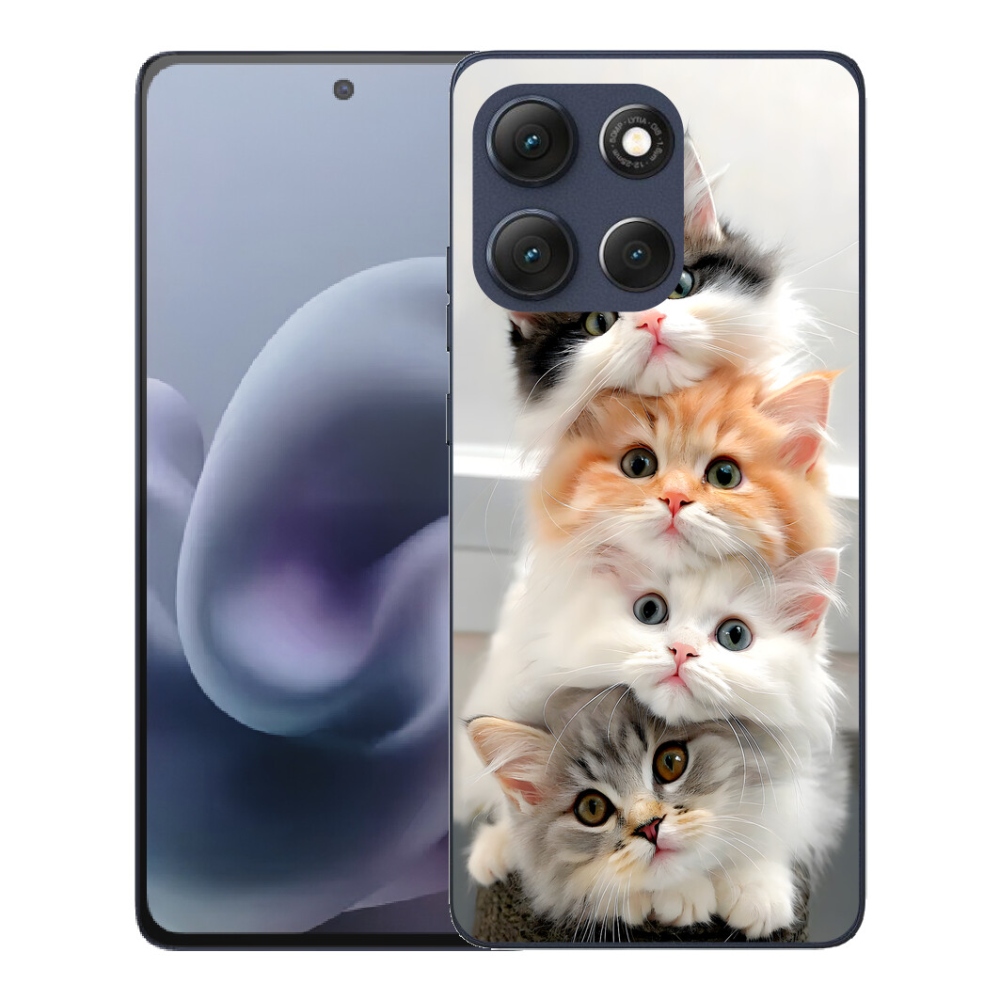 Gélový obal mmCase pre Motorola Moto G86 5G – mačacie partička