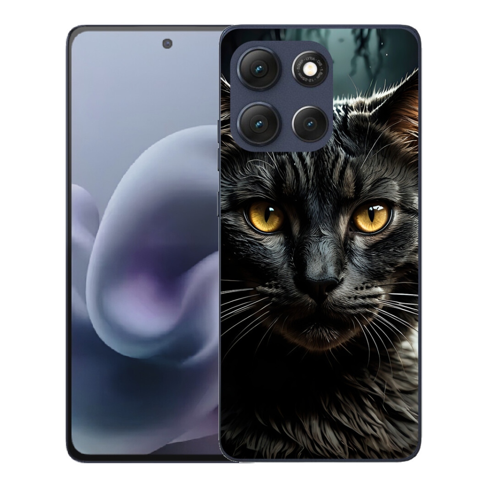 Gélový obal mmCase pre Motorola Moto G86 5G – mačací pohľad 3