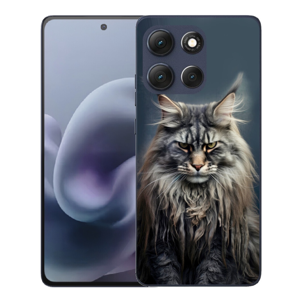 Gélový obal mmCase pre Motorola Moto G86 5G – mačací vzhľad 4