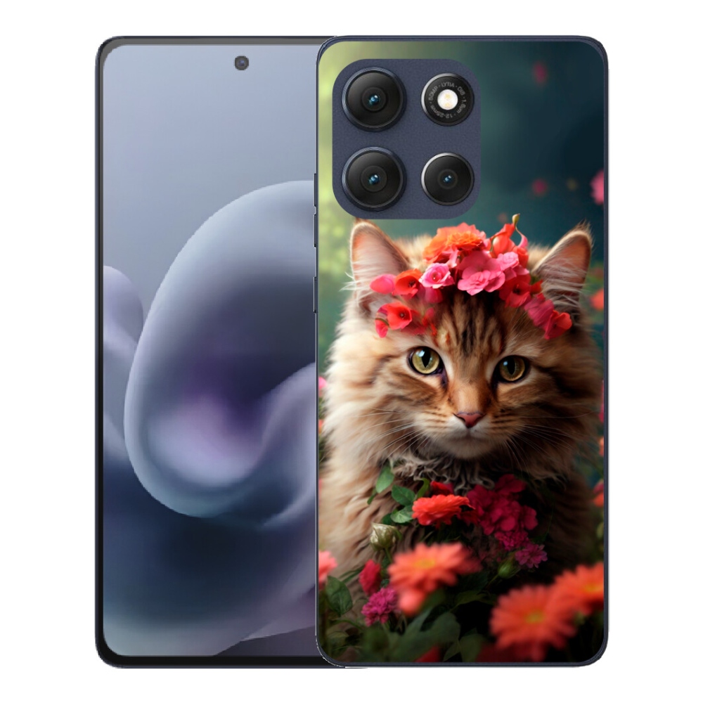 Gélový obal mmCase pre Motorola Moto G86 5G – mačací princezná