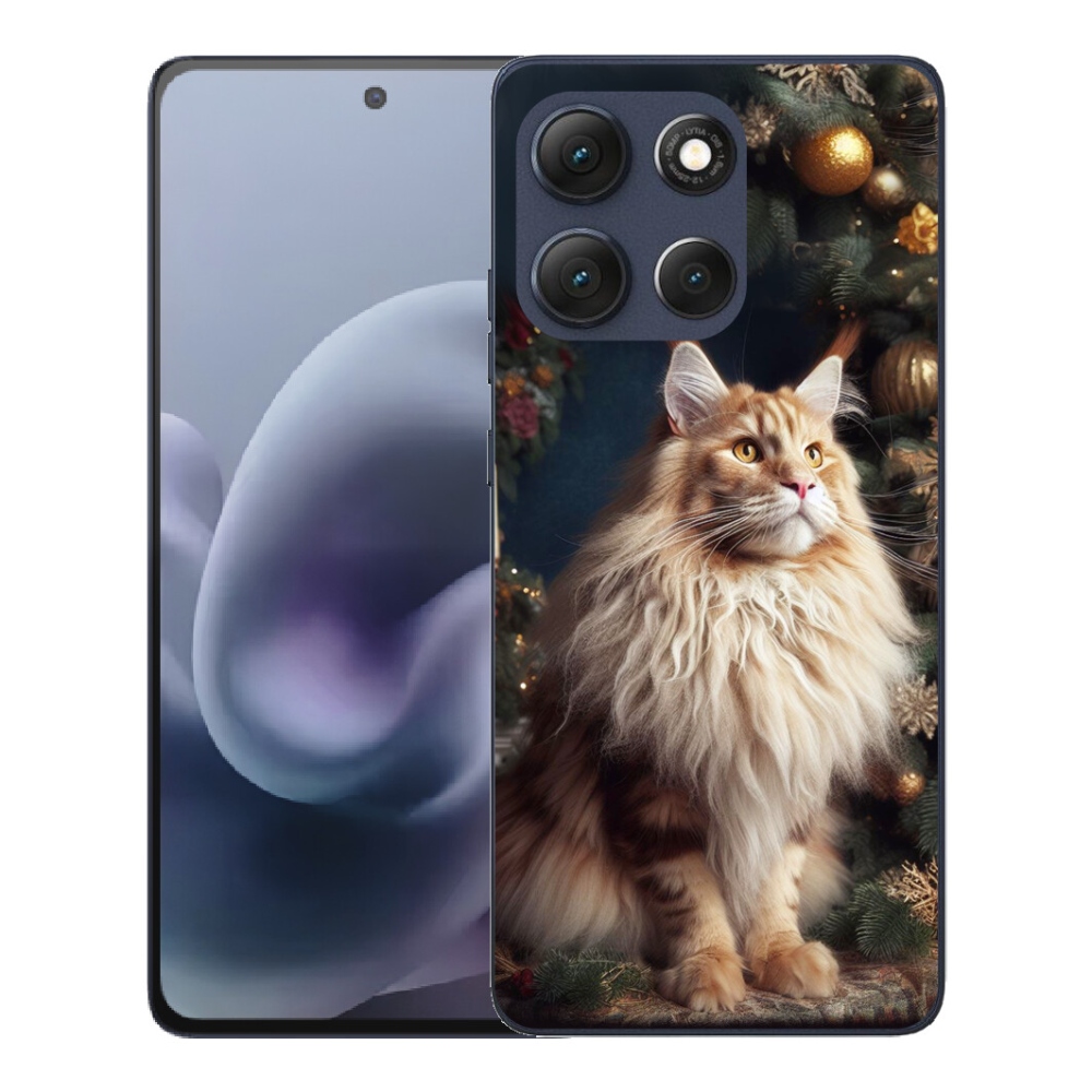 Gélový obal mmCase pre Motorola Moto G86 5G – mačka pri stromčeku