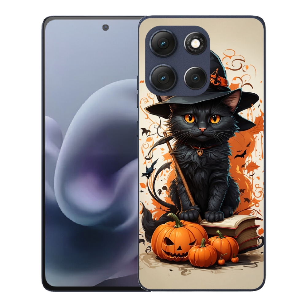 Gélový obal mmCase pre Motorola Moto G86 5G – čarodejnícky kocúr