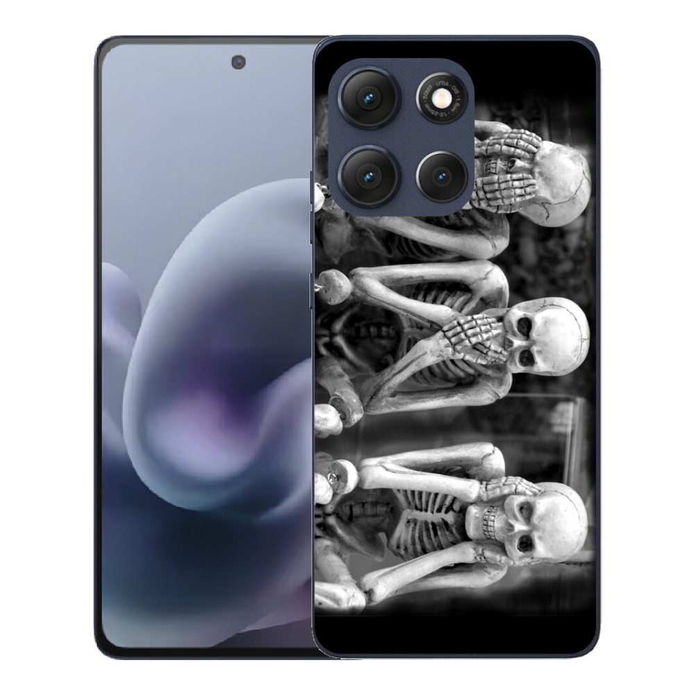 Gélový obal mmCase pre Motorola Moto G86 5G – kostlivci