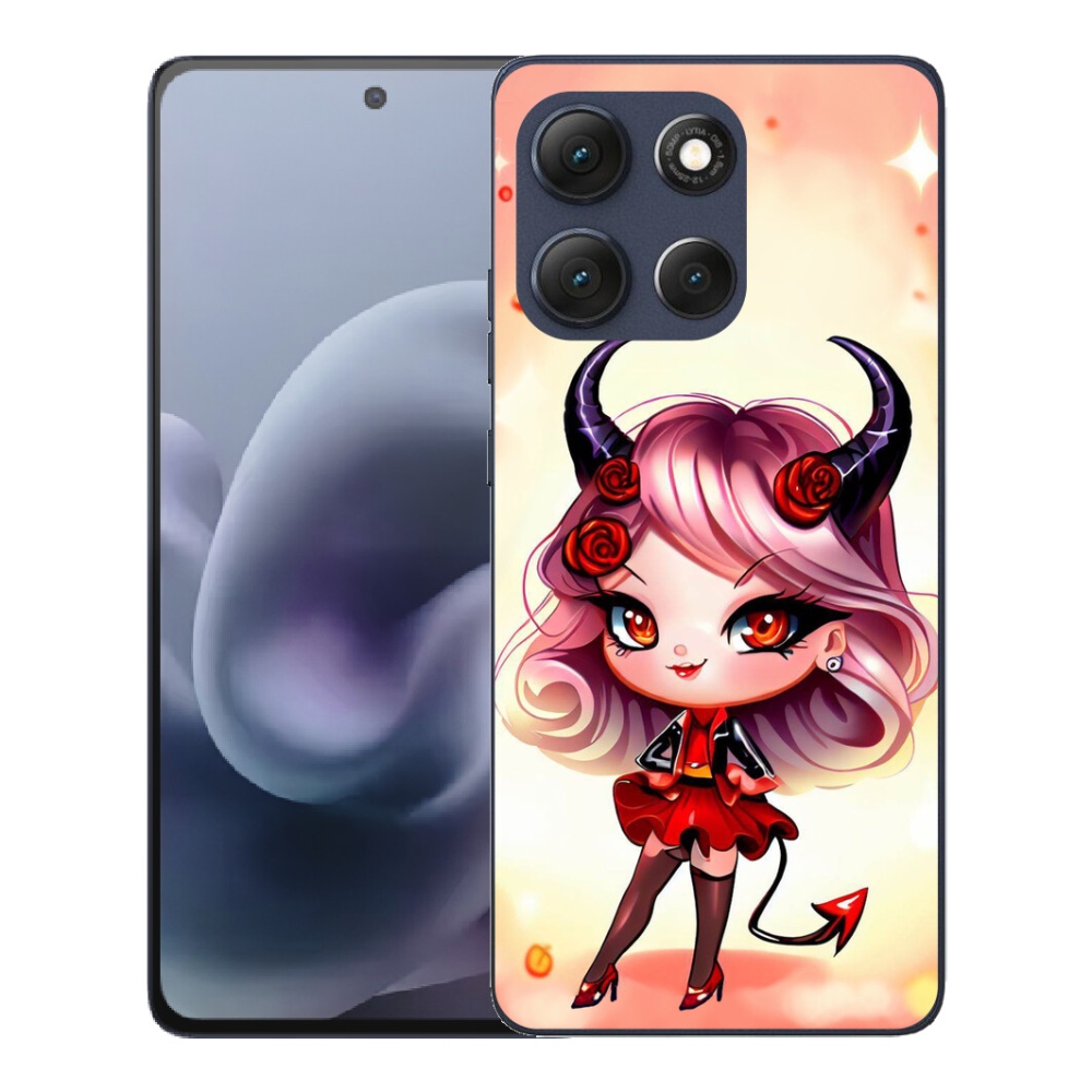 Gélový obal mmCase pre Motorola Moto G86 5G – kreslená čertica