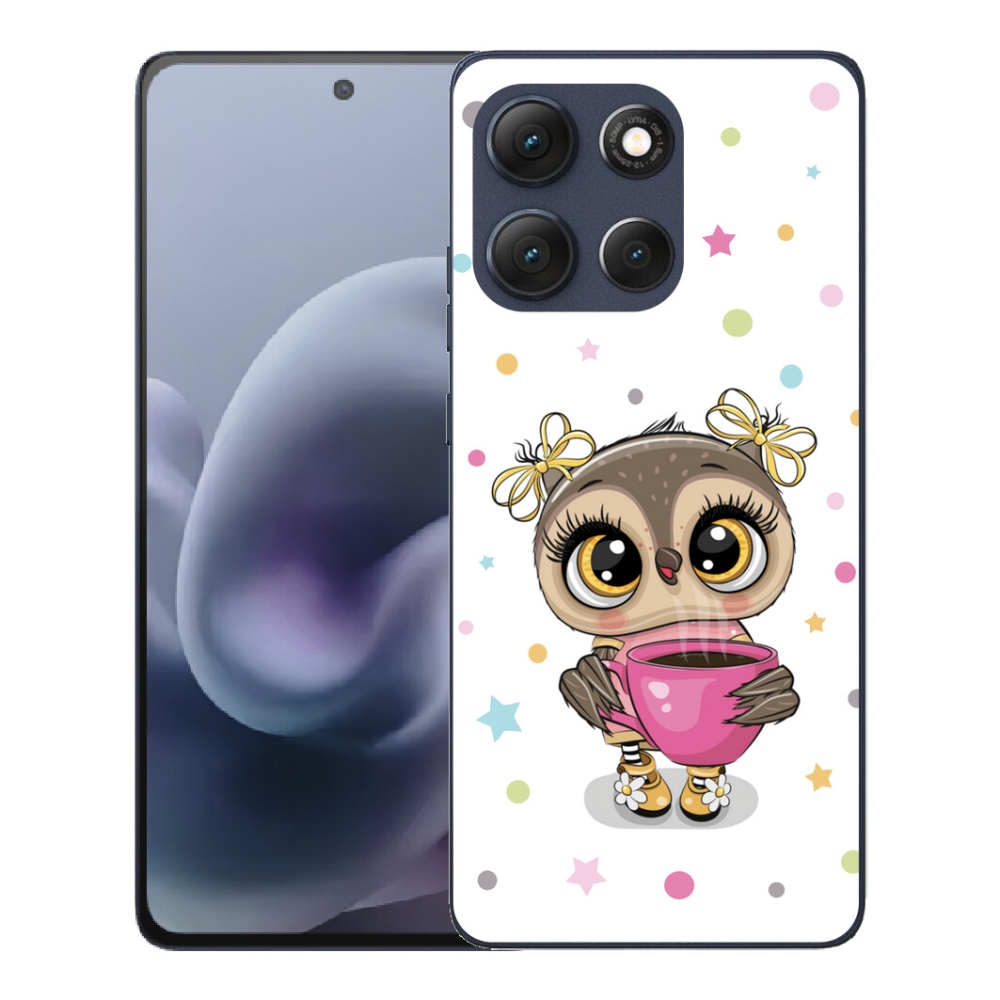 Gélový obal mmCase pre Motorola Moto G86 5G – kreslená sovica