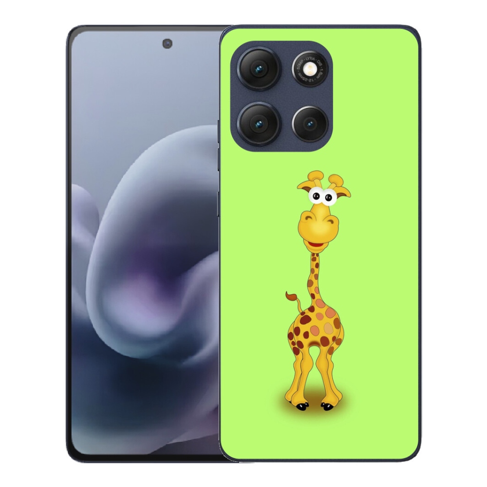 Gélový obal mmCase pre Motorola Moto G86 5G – kreslená žirafa