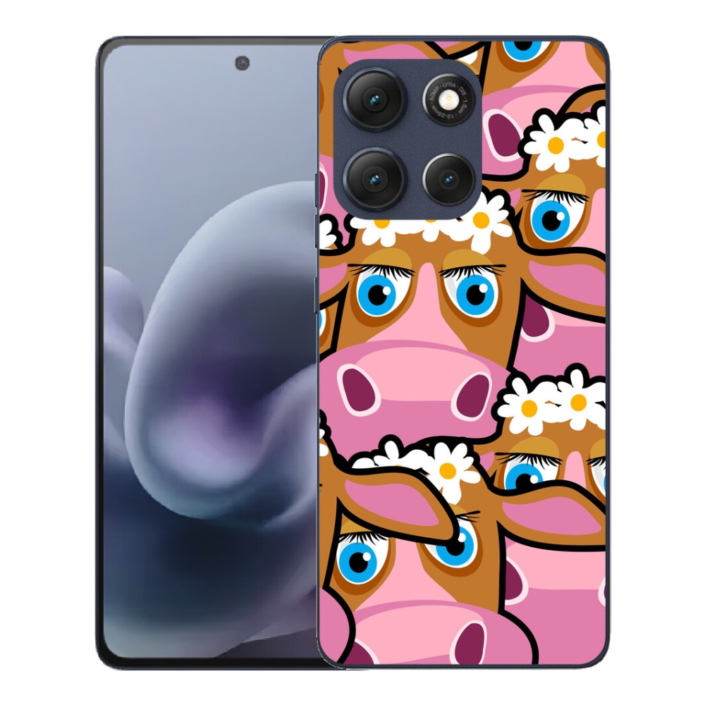 Gélový obal mmCase pre Motorola Moto G86 5G – kreslené kravičky