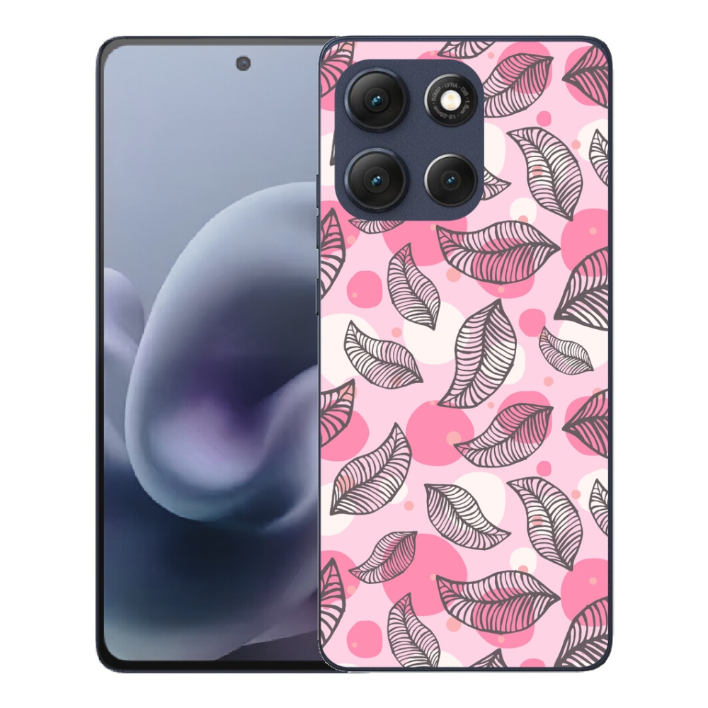 Gélový obal mmCase pre Motorola Moto G86 5G – kreslené padajúce listy