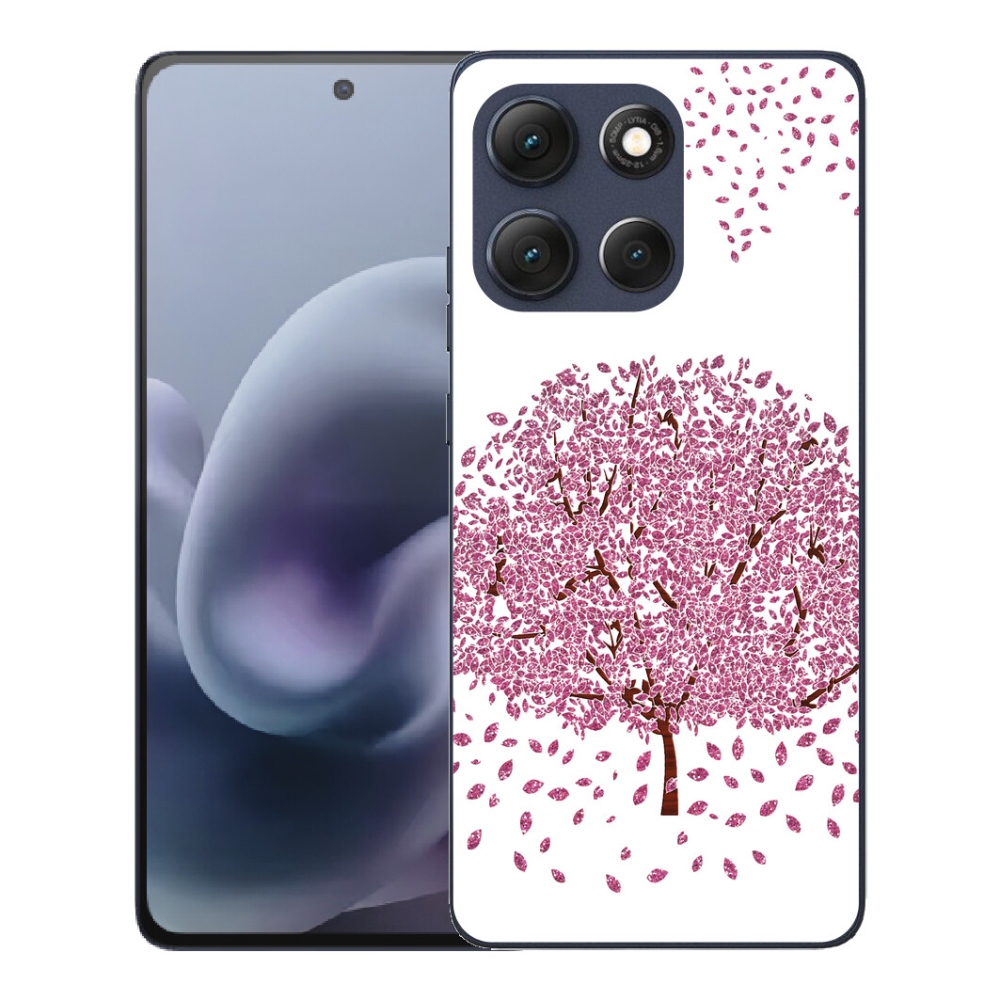 Gélový obal mmCase pre Motorola Moto G86 5G – kreslený strom s lístkami