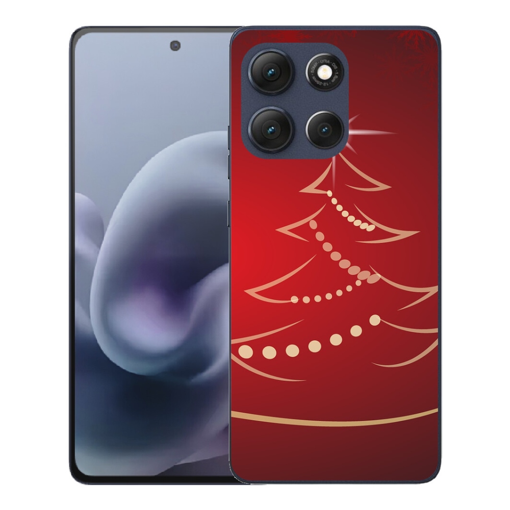 Gélové puzdro mmCase pre Motorola Moto G86 5G – kreslený vianočný stromček