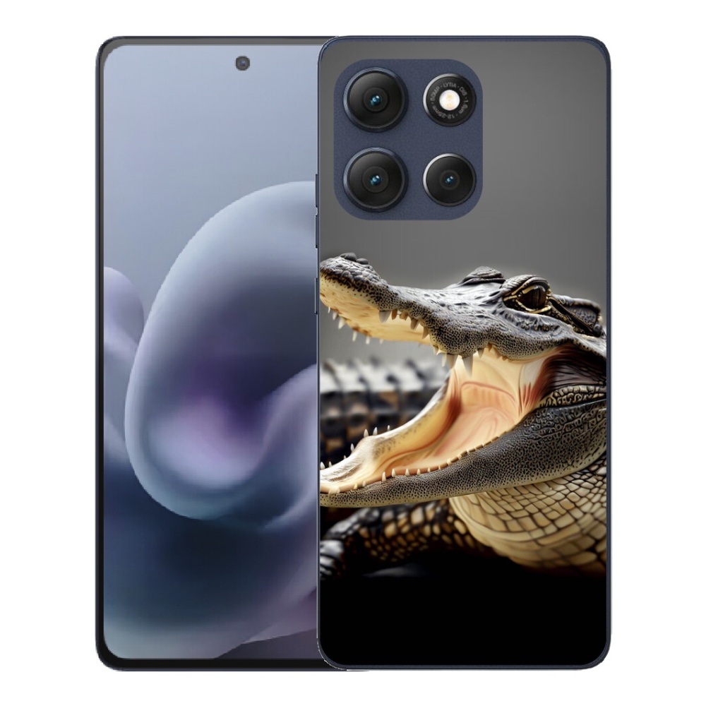Gélový obal mmCase pre Motorola Moto G86 5G – krokodíl
