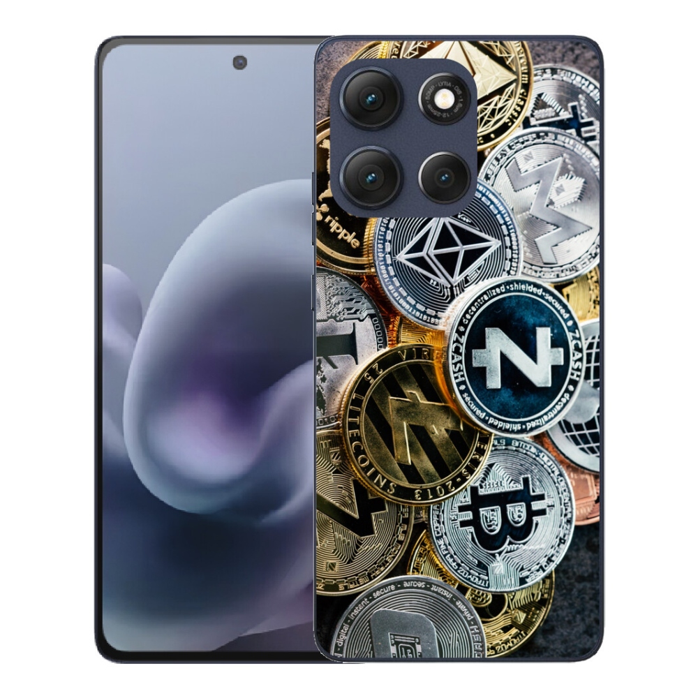 Gélový obal mmCase pre Motorola Moto G86 5G – kryptomeny