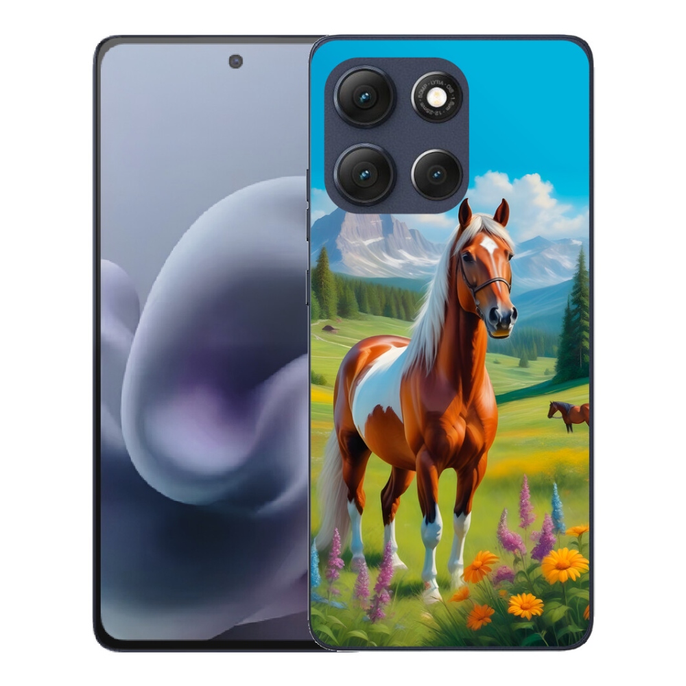Gélový obal mmCase pre Motorola Moto G86 5G – kôň na lúke