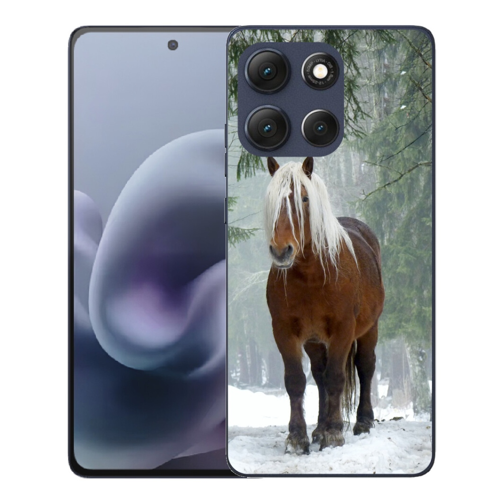 Gélový obal mmCase pre Motorola Moto G86 5G – kôň v lese