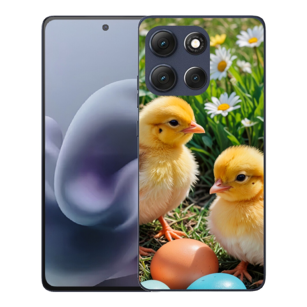 Gélový obal mmCase pre Motorola Moto G86 5G – kuriatka