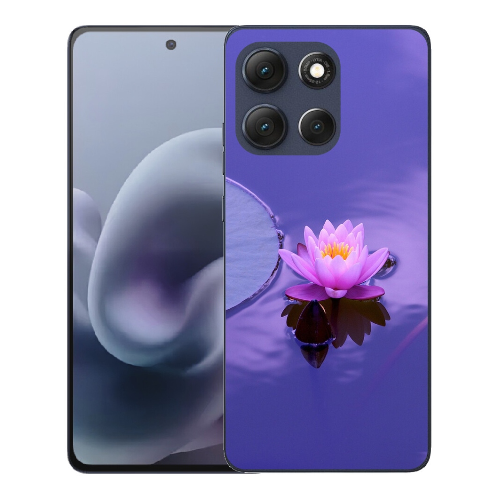 Gélový obal mmCase pre Motorola Moto G86 5G – kvet na hladine