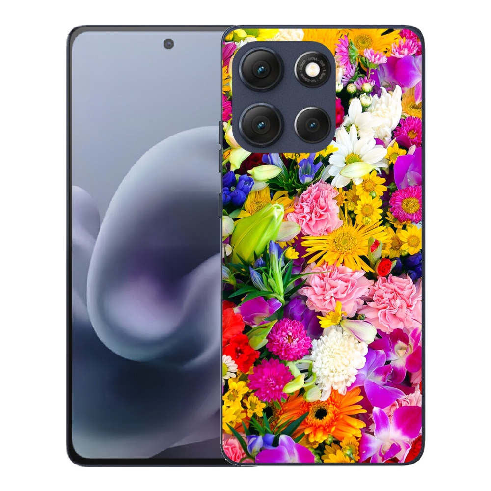 Gélový obal mmCase pre Motorola Moto G86 5G – kvety 12