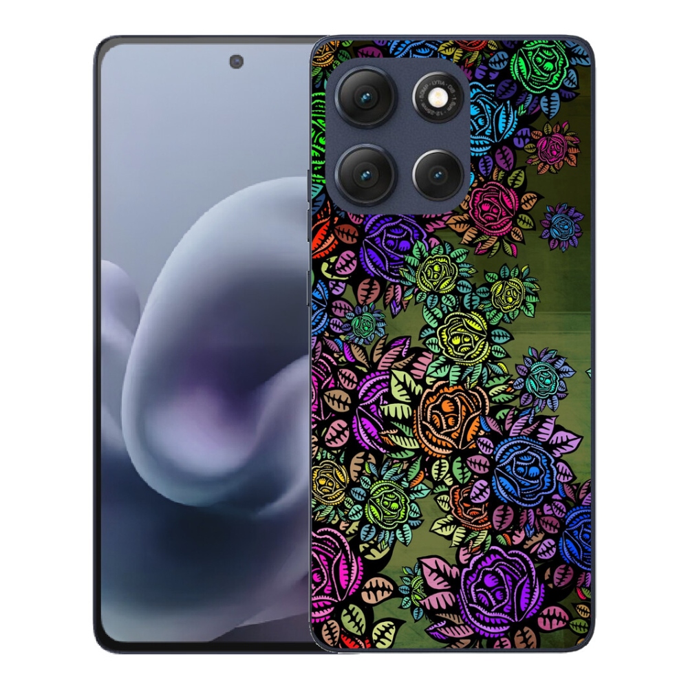 Gélový obal mmCase pre Motorola Moto G86 5G – kvety 6
