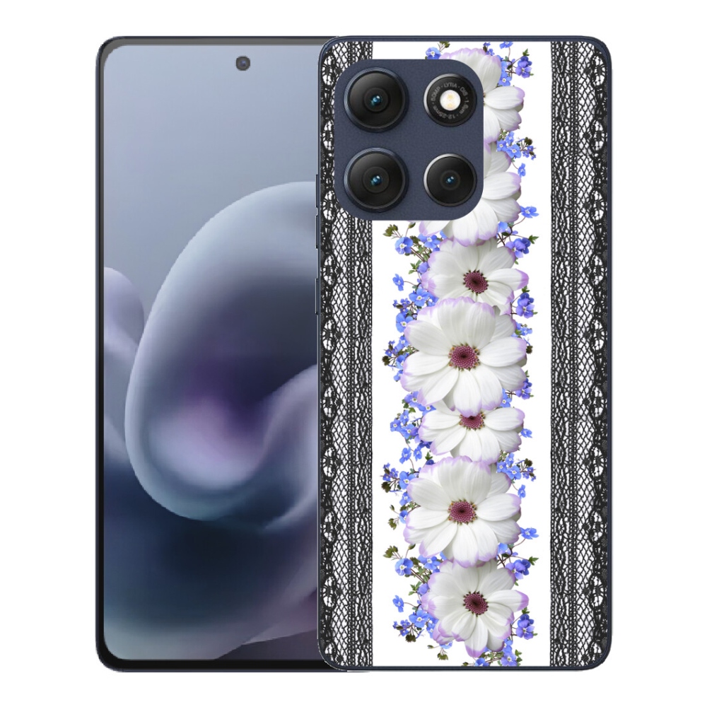 Gélový obal mmCase pre Motorola Moto G86 5G – kvety 8