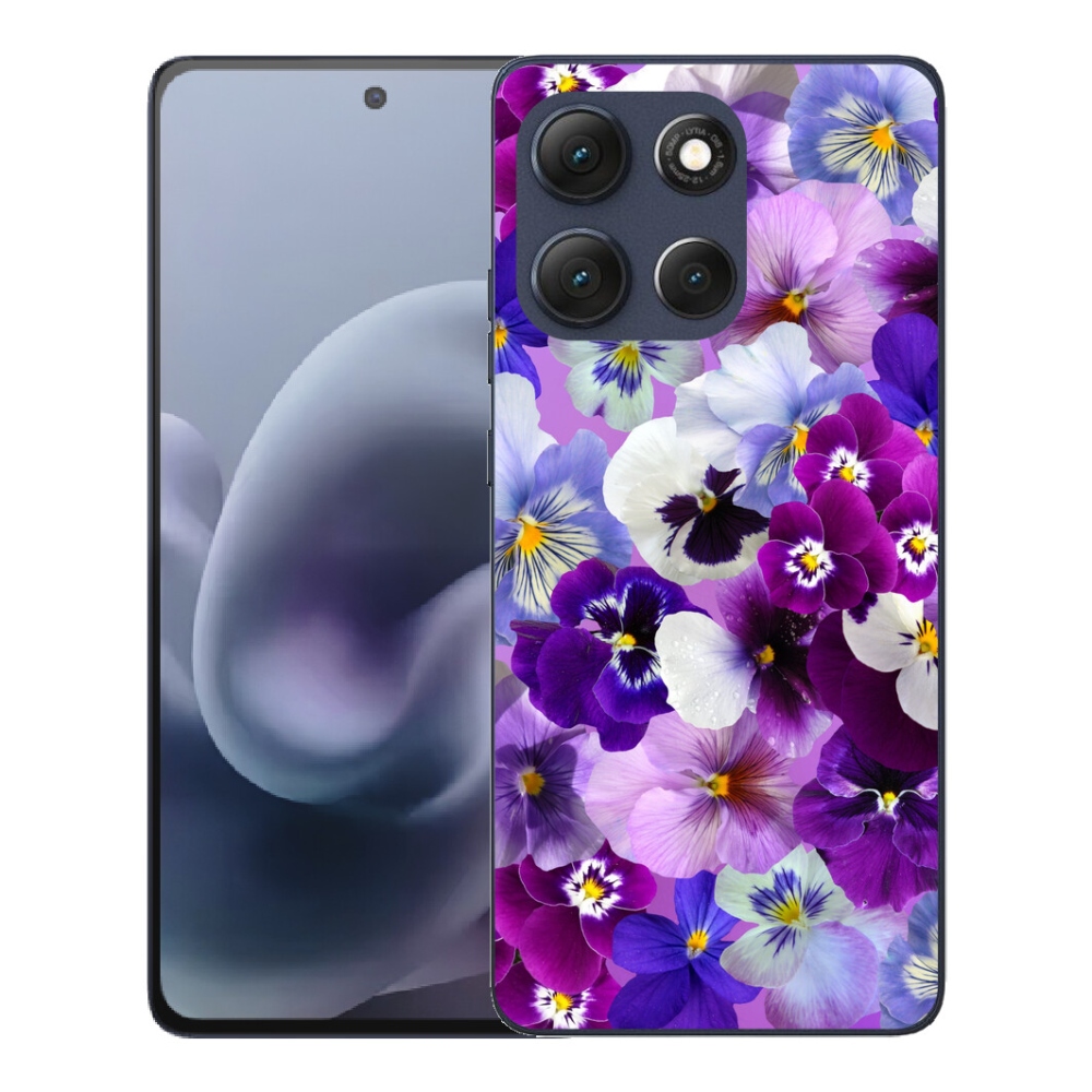 Gélový obal mmCase pre Motorola Moto G86 5G – kvety 9