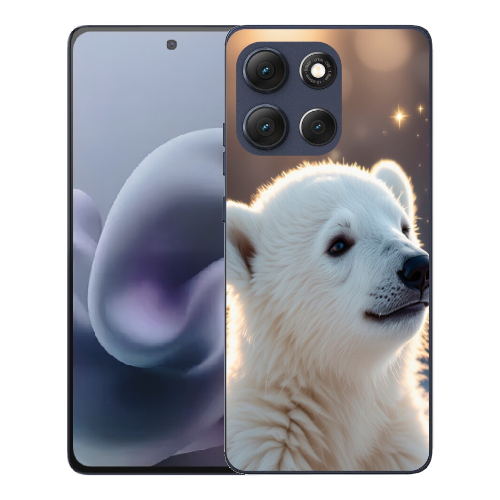 Gélový obal mmCase pre Motorola Moto G86 5G – ľadový medveď