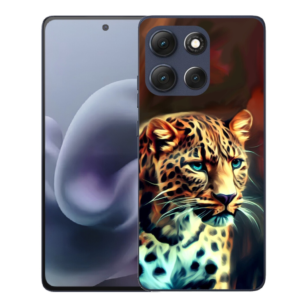 Gélový obal mmCase pre Motorola Moto G86 5G – leopardí vzor