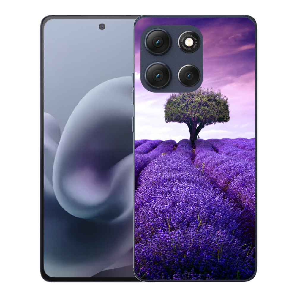 Gélový obal mmCase pre Motorola Moto G86 5G – levanduľová lúka