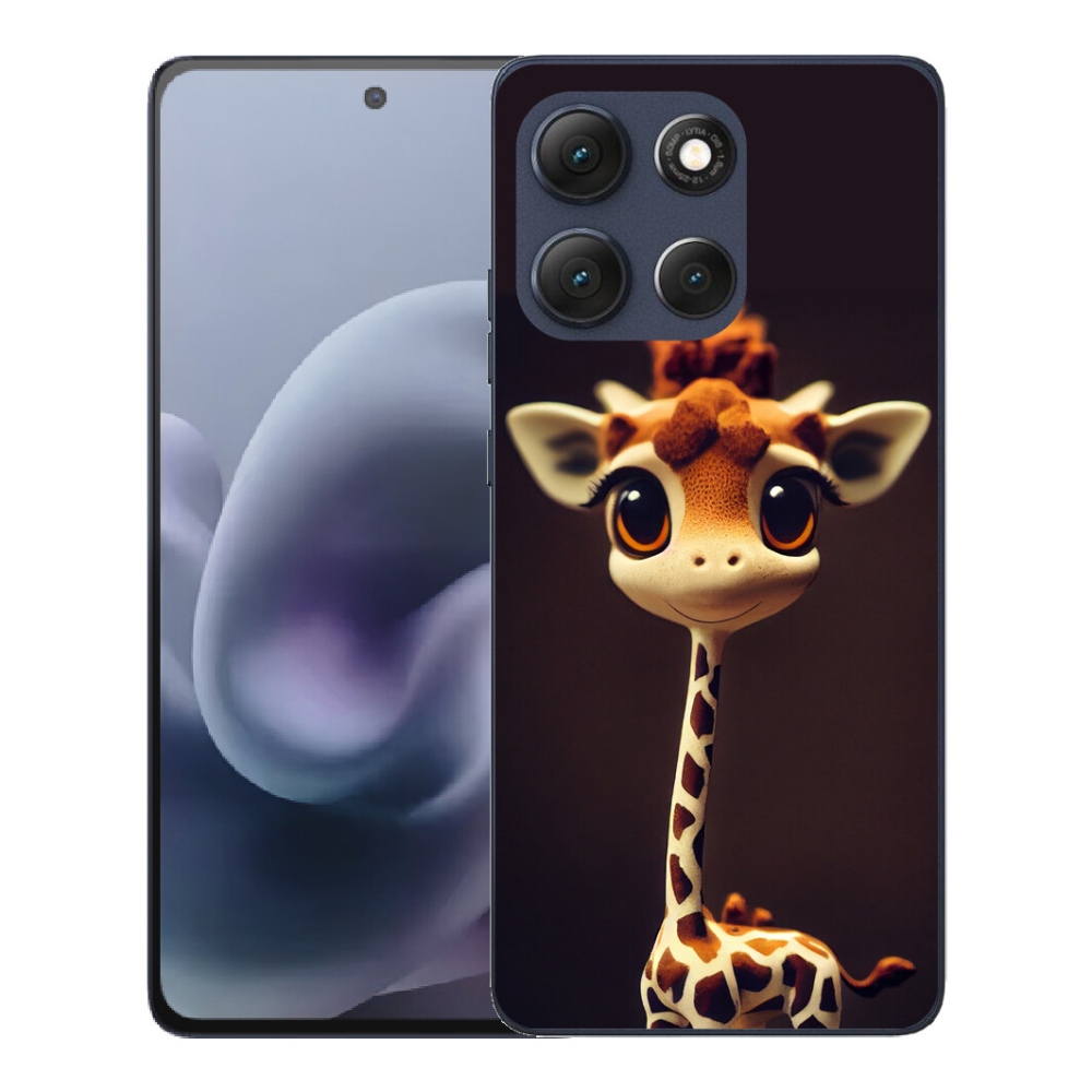 Gélový obal mmCase pre Motorola Moto G86 5G – malá žirafa