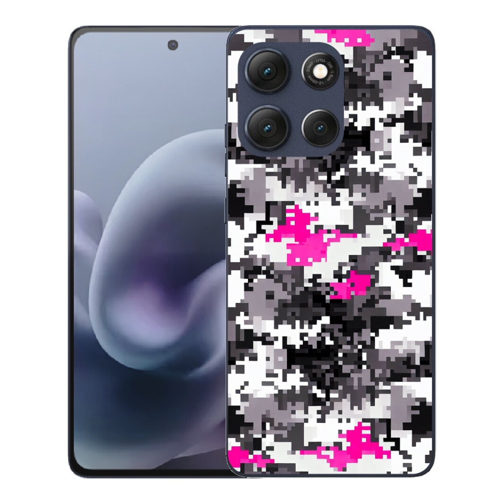 Gélový obal mmCase pre Motorola Moto G86 5G – maskovací vzor 4