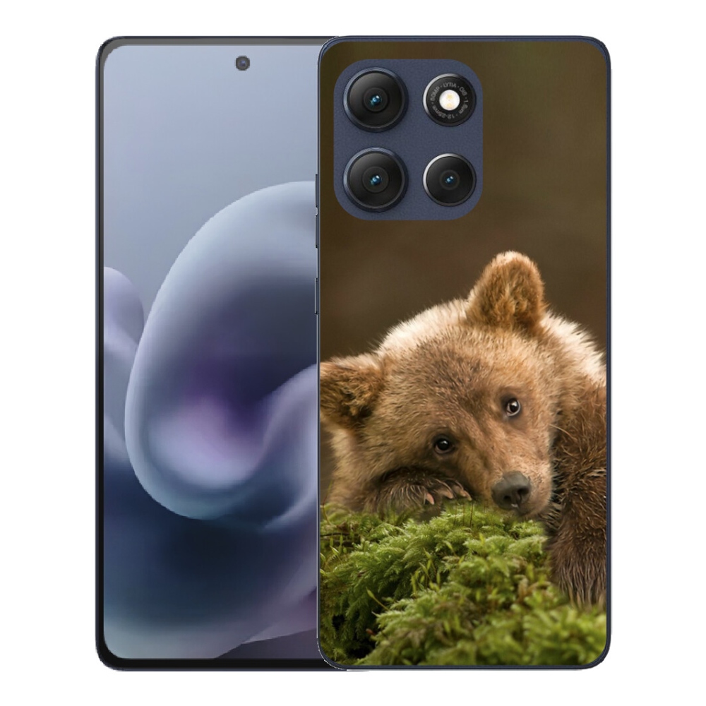 Gélový obal mmCase pre Motorola Moto G86 5G – medveď