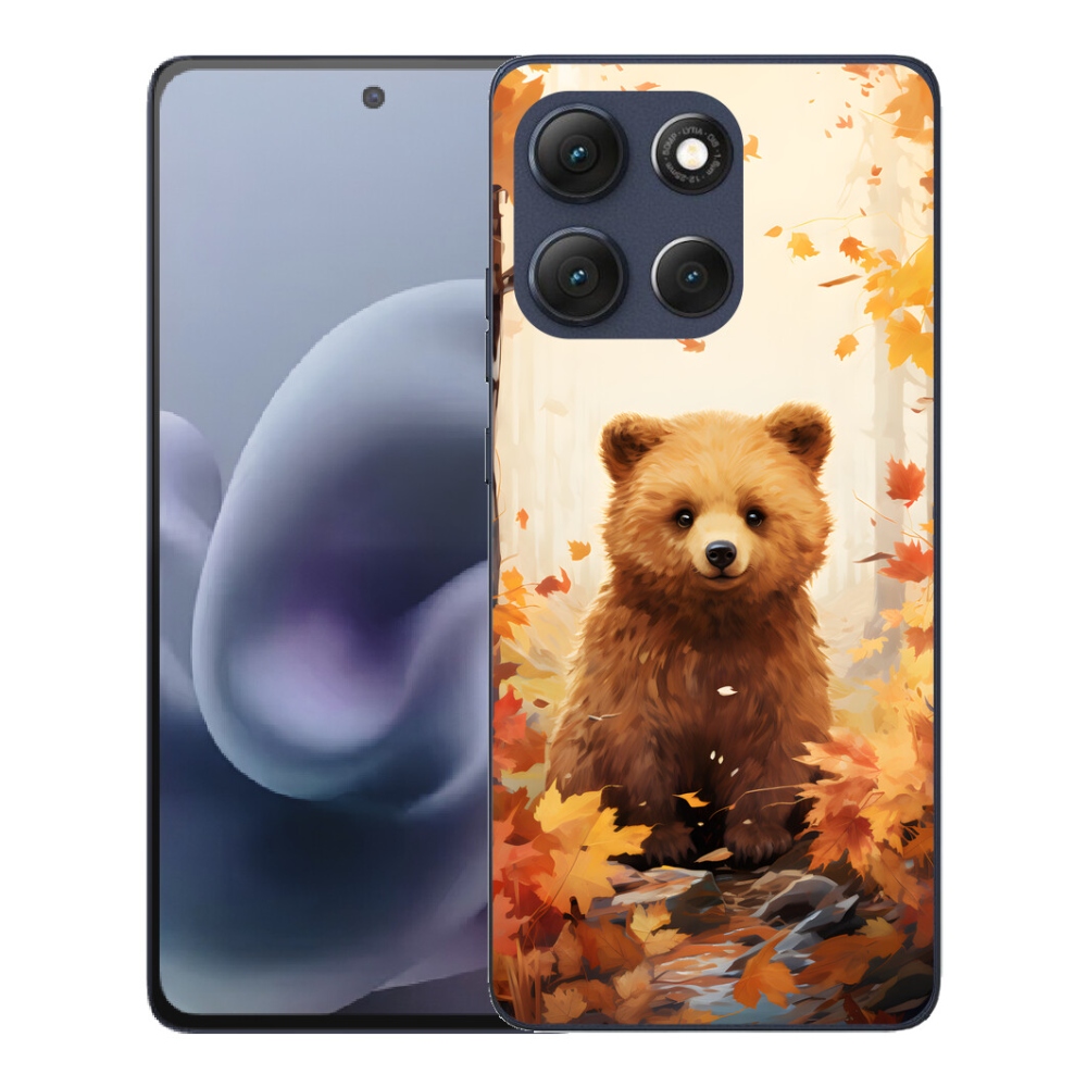 Gélový obal mmCase na Motorola Moto G86 5G – medveď v lese