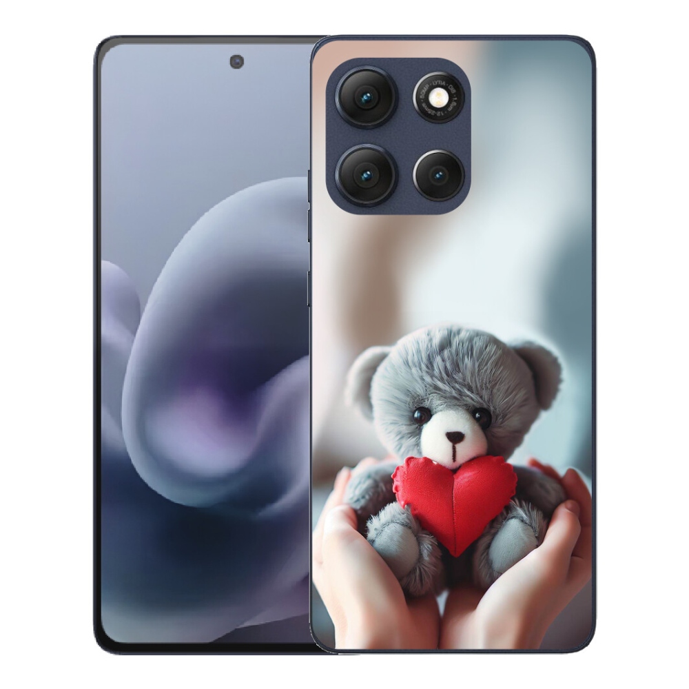 Gélový obal mmCase na Motorola Moto G86 5G – medvedík pre zamilovaných