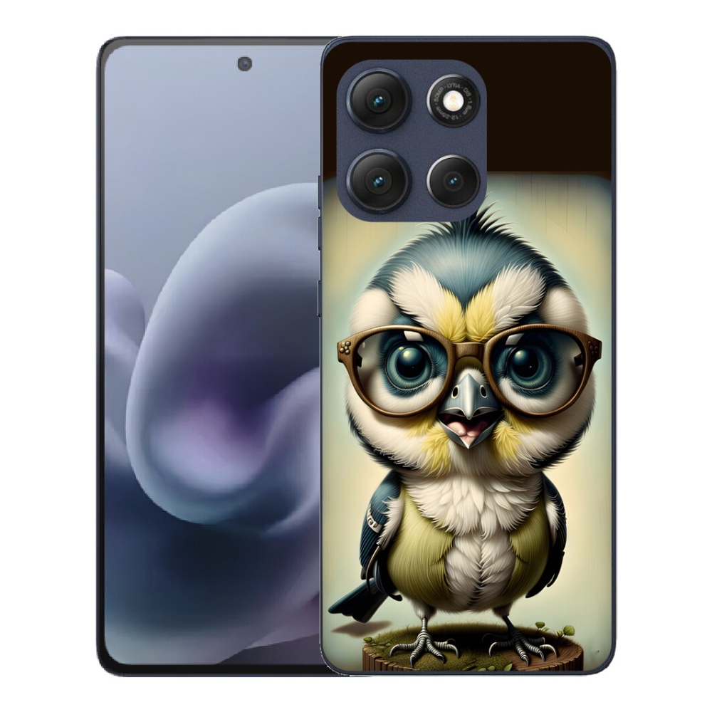 Gélový obal mmCase pre Motorola Moto G86 5G – dieťa s okuliarmi