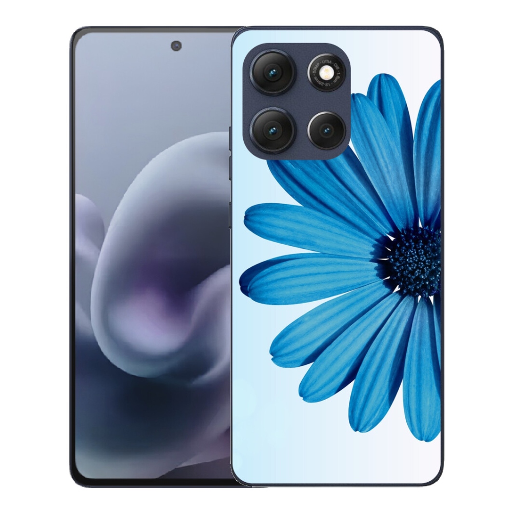 Gélový obal mmCase pre Motorola Moto G86 5G – modrá margarétka