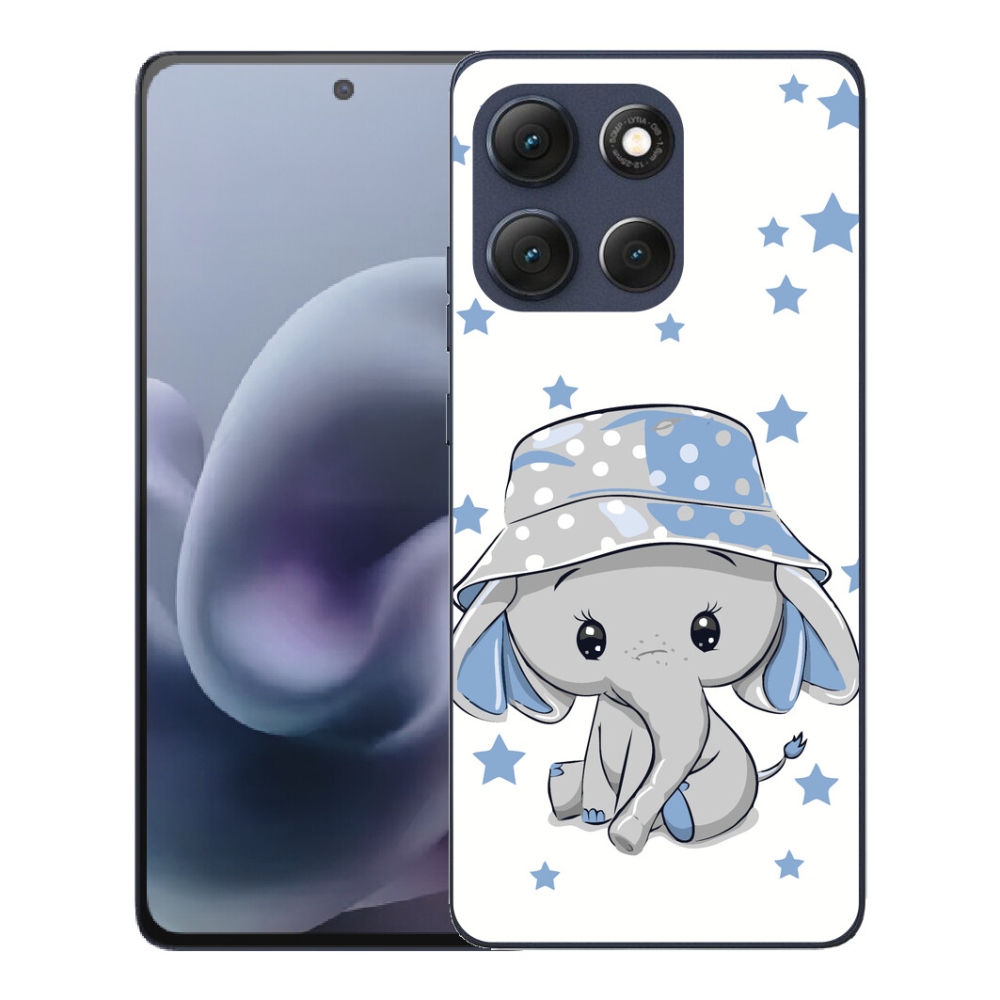 Gélový obal mmCase pre Motorola Moto G86 5G – modrý slon